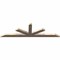 Ekena Millwork Saratoga Smooth Timber Gable Bracket, Douglas Fir, 108"W x 31 1/2"H x 3 1/2"D x 5 1/2"F, 7/12 Pitch GBW108X31X0406SAR00SDF - alternate 4